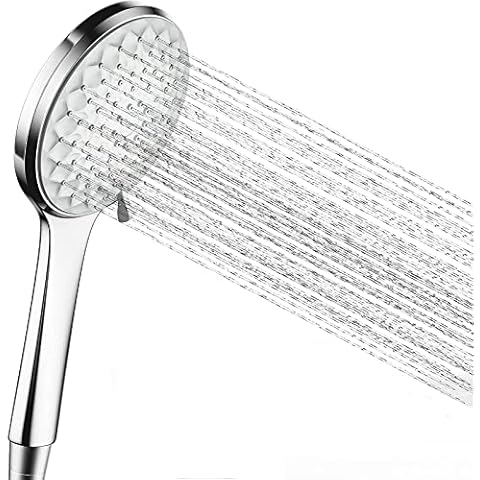 Sumeber Shower Head High Pressure Handheld Shower with 6 Spray Modes Water-Saving High Pressure Shower Head ABS Universal Shower Head for Bathroom Cover