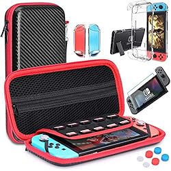 Telas Para Separar Espacios HEYSTOP Nintendo Switch Accesorio, Funda para Nintendo Switch/Carcasa Switch/Protector de Pantalla para Switch/Apretones de Pulgar/Protector Nintendo Swicht