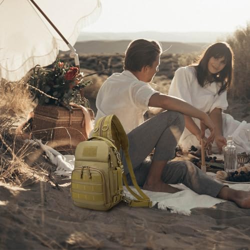 Mochila camuflaje gran capacidad de tela Oxford para pesca y camping 5