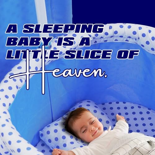 Image of PANDAORIGINALS Jumbo Baby Cradle|Soft Cushion Baby Jhula /Paalna Cute cot with Mosquito Net for 0-9 Months Boys and Girls Super Strong Soft Cushion and Swing Lock Function (Luxury Blue)