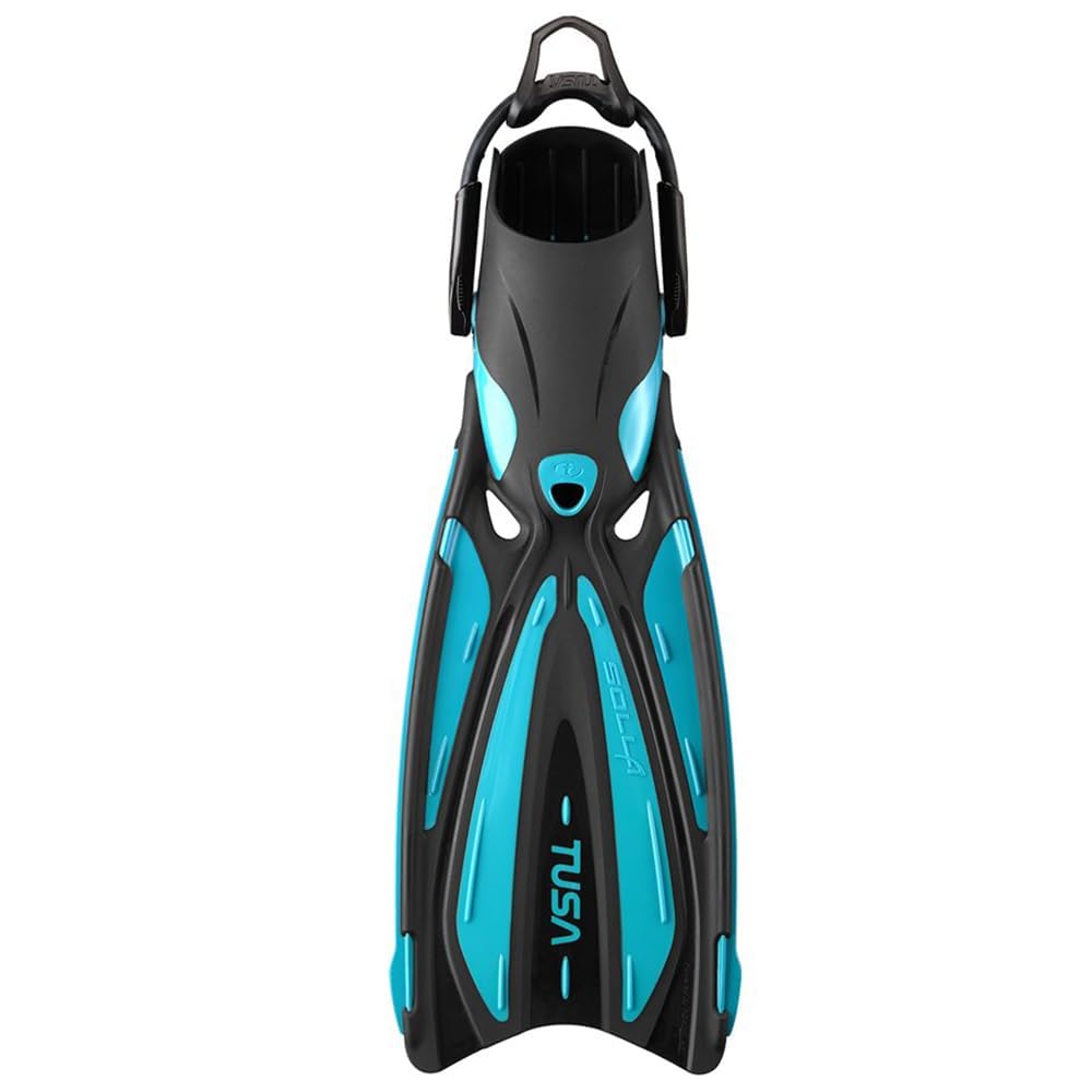 TUSA SF-0114 Solla Scuba Diving Fins with Bungee Strap, X-Small, Ocean Green