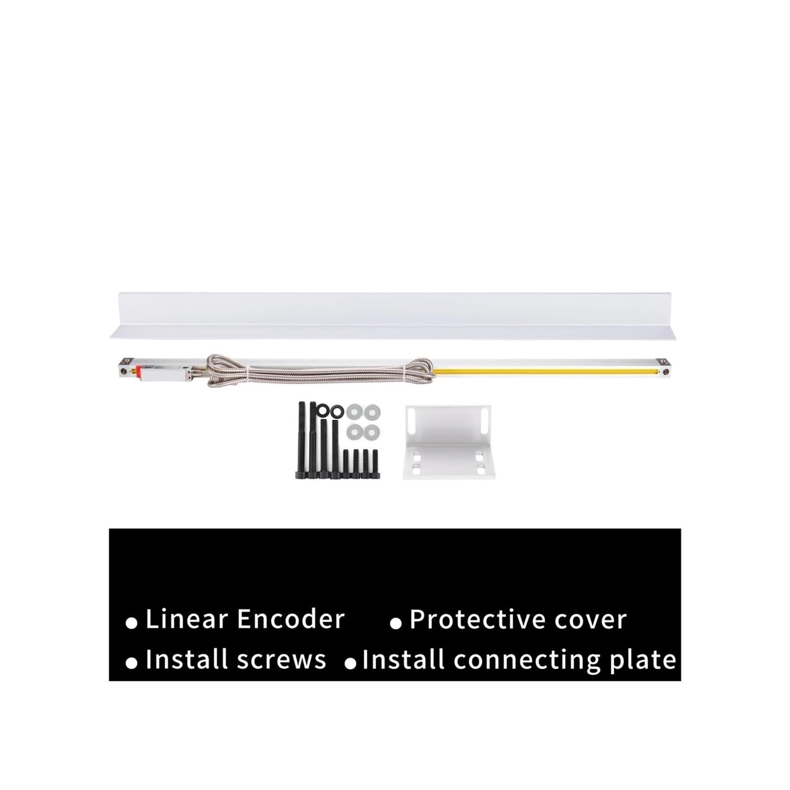 OPFVUJIKX Codificador DRO ABZ de 5 micras con e Lineal de Alta precisión de 0,005 mm y Regla de Rejilla óptica de 850 mm, 900 mm, 950 mm y 1000 mm.(Travel 900mm)