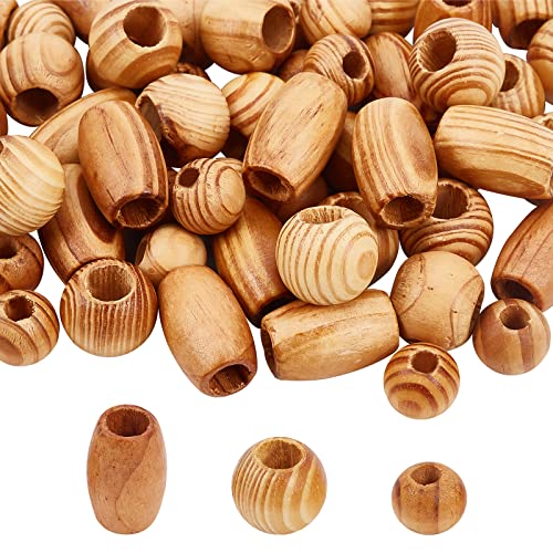 OLYCRAFT 200 Perline In Legno A Nido D'Ape Non Tinte, 12mm – Distanziali Rotondi Per Gioielli Fai Da Te - 4