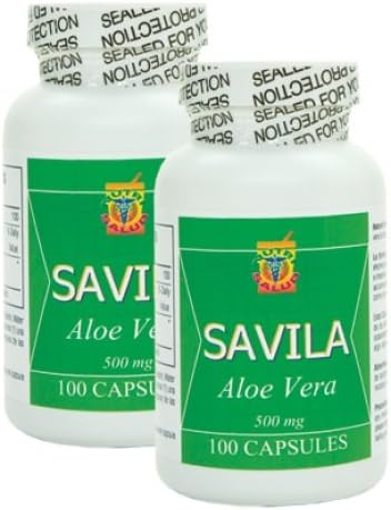 Miniatura 1 de Nutrisalud Products Capsulas de Savila 500 mg. Set de 2 frascos con 100 cápsulas CADA uno.Efectivo Contra ulceras, agruras, mala digestión, colitis,