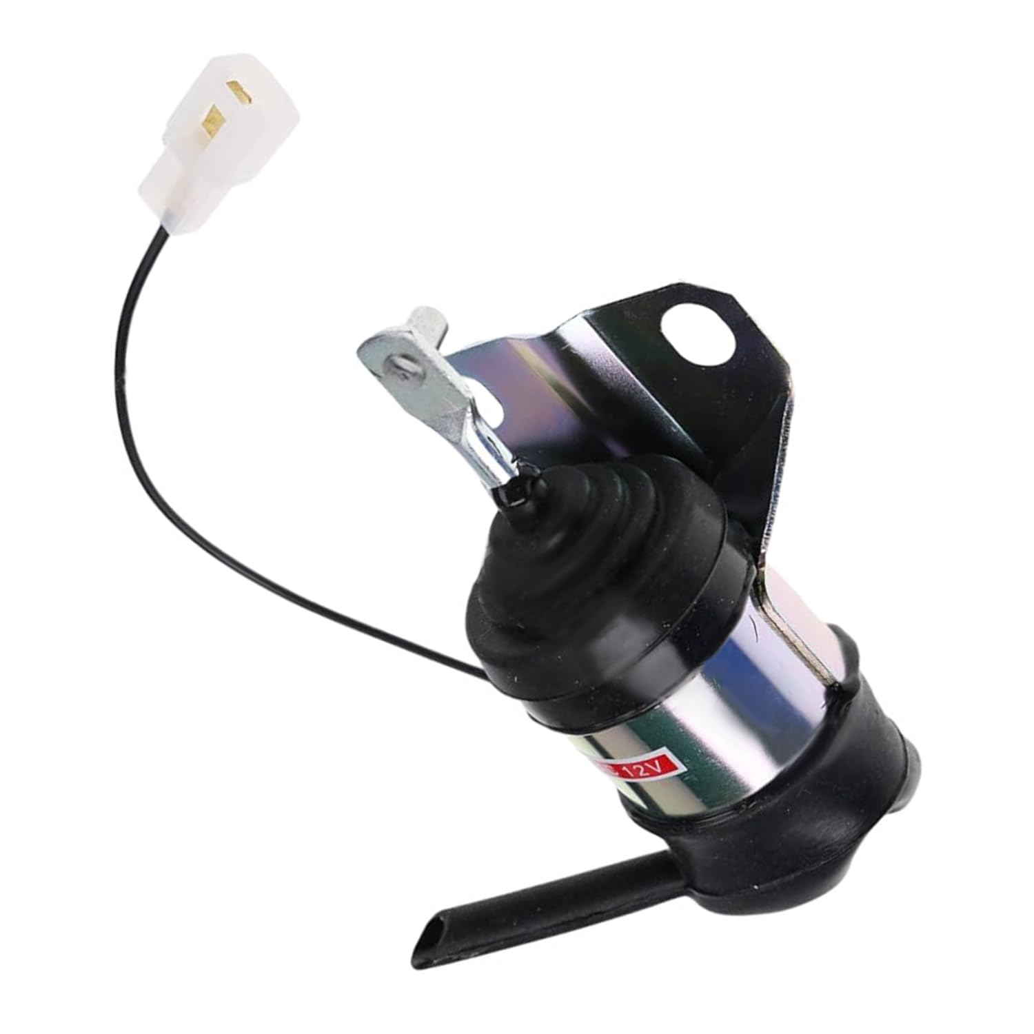 6655120 Válvula solenoide de cierre de combustible de 12 V compatible con cortacésped Kubota G1900S GR2120B ZD21 TG1860 Tractor BX1830D BX24D compatible con retroexcavadoras Bobcat BL475