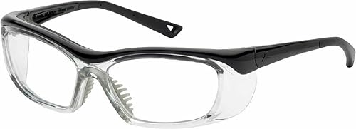 OnGuard Gafas de seguridad OG 220S con montura de nailon, color negro y transparente, 2.165 in-0.591 in-5.118 in, talla S