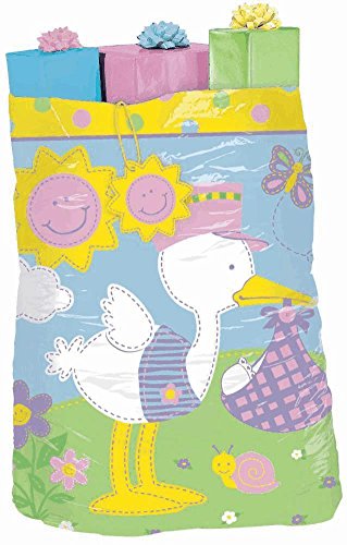 Amscan Adorable Bundle of Joy Giant Gift Sack Party Supply (Pack of 1), Multicolor, 44