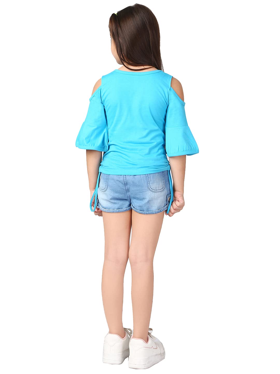 Naughty Ninos Girl's Polyester Top And Shorts Clothing Set offers donot miss 4 Naughty Ninos Girl's Polyester Top And Shorts Clothing Set offers donot miss