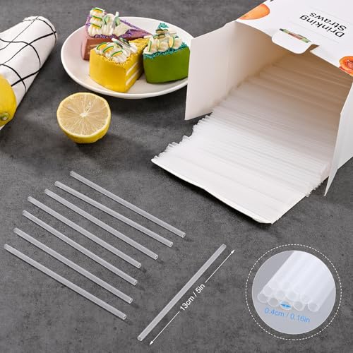 1000 pitillos desechables para cóctel de 5 pulgadas miniatura 4