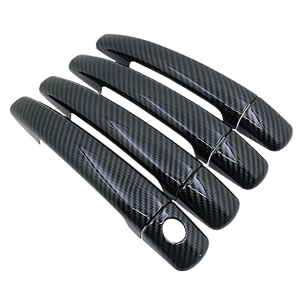 Gteew Carbon 4 Door Side Outer Door Handle For For C4 For Pallas For Triomphe For Quatre 2004-2010 Car Door Handle Cover Accessories