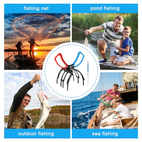 3 Claw Fish Gripper, Fish Claw Gripper Fishing Pliers Gripper,Metal Fish Control Clamp Forceps Clamp Tong Tackle Tool,for Catch Most Freshwater Fish Fishing Accessories