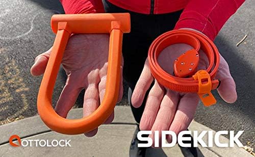 Miniatura 2 de OTTOLOCK Sidekick Compact U-Lock  Candado de bicicleta ligero recubierto de silicona (naranja)