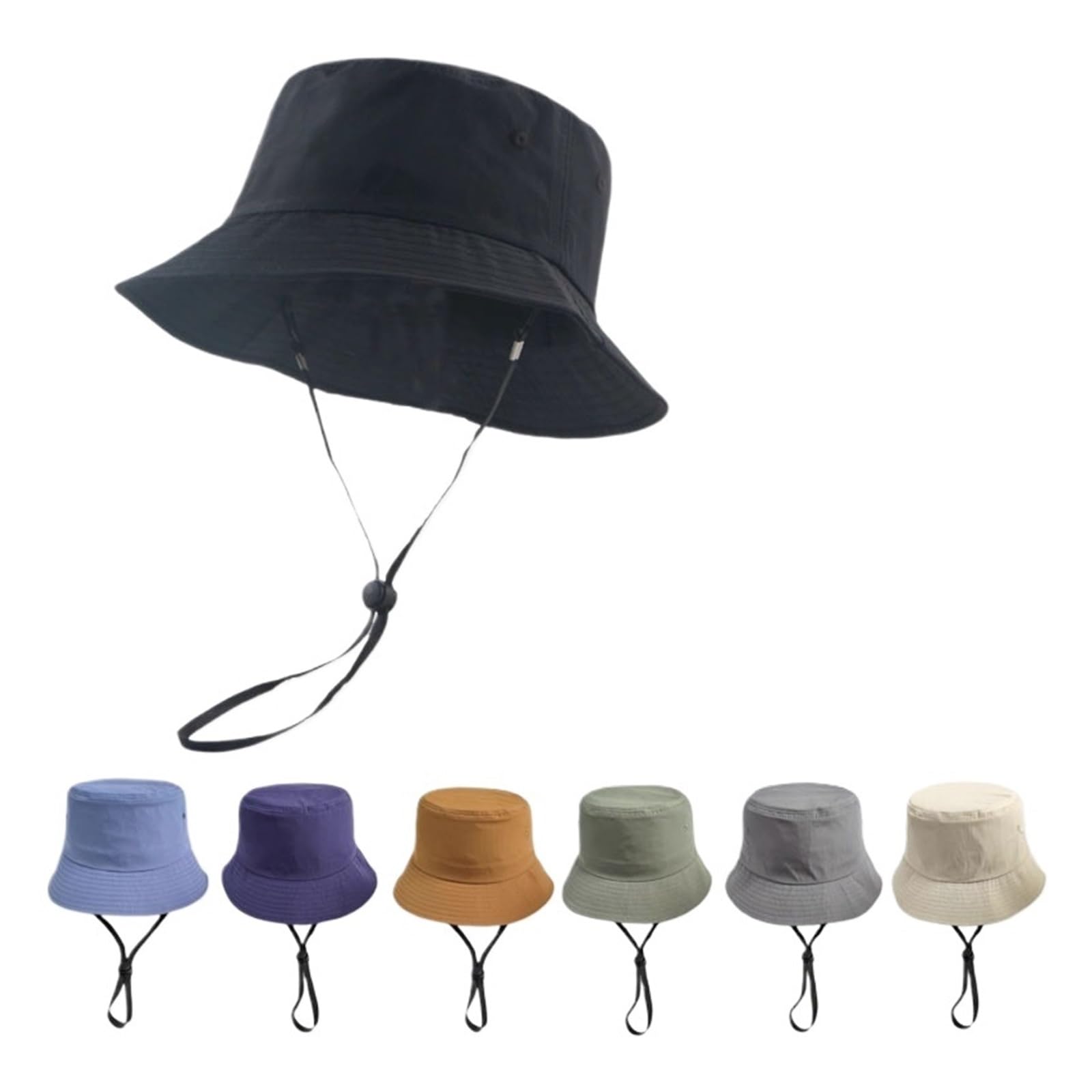 Generico XXXL 66 cm impermeabile cappello da pescatore a testa grande protezione solare sole di grandi dimensioni all'aperto