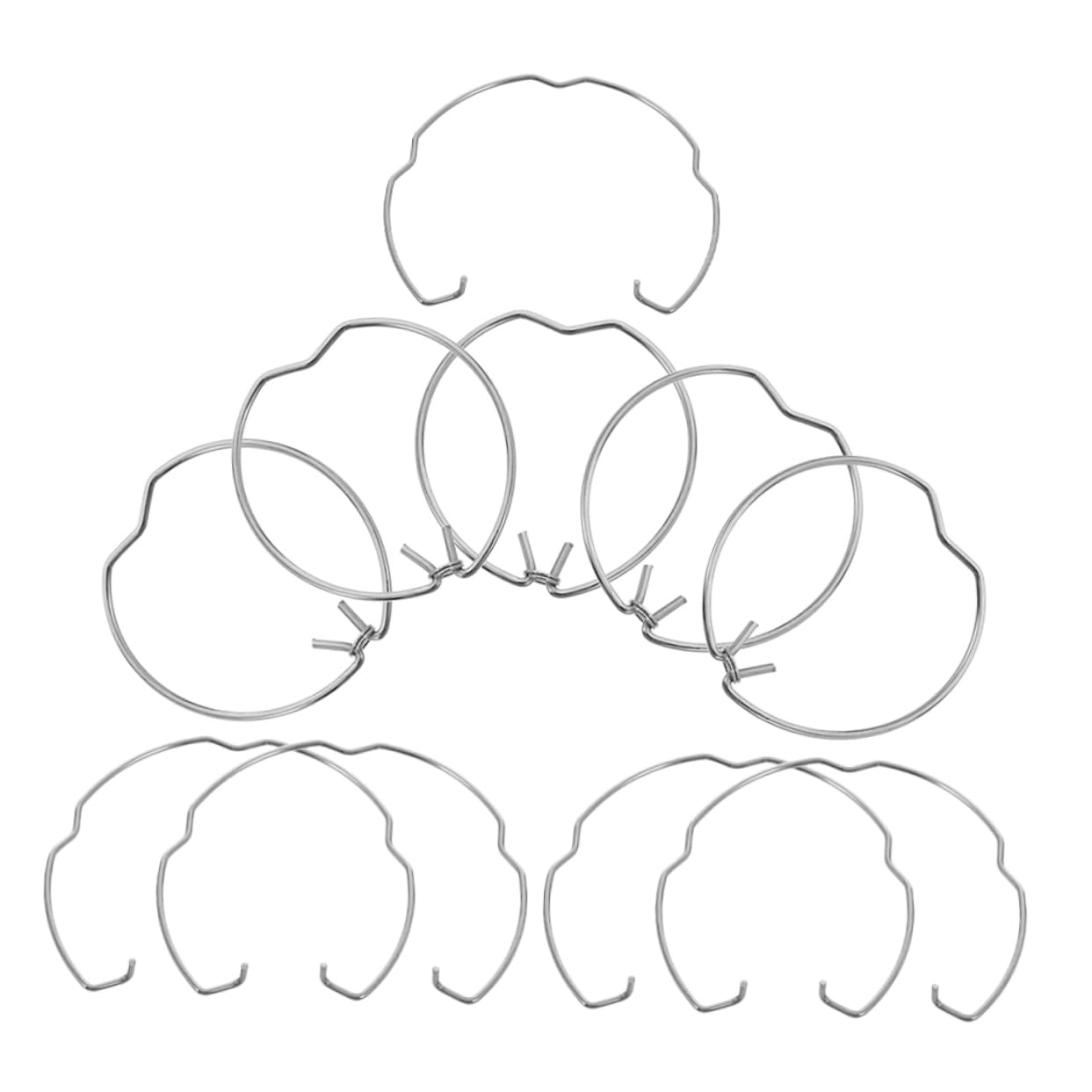 CIMAXIC Metal Recessed Light Spring Clips for Ceiling Lamp and Compatible Retaining Spring Clamps Light Emitting Diode Downlight Accessories