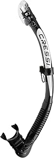 Cressi Esnórquel seco plegable para adultos para buceo, esnórquel - Alpha Ultra Dry Hecho en Italia