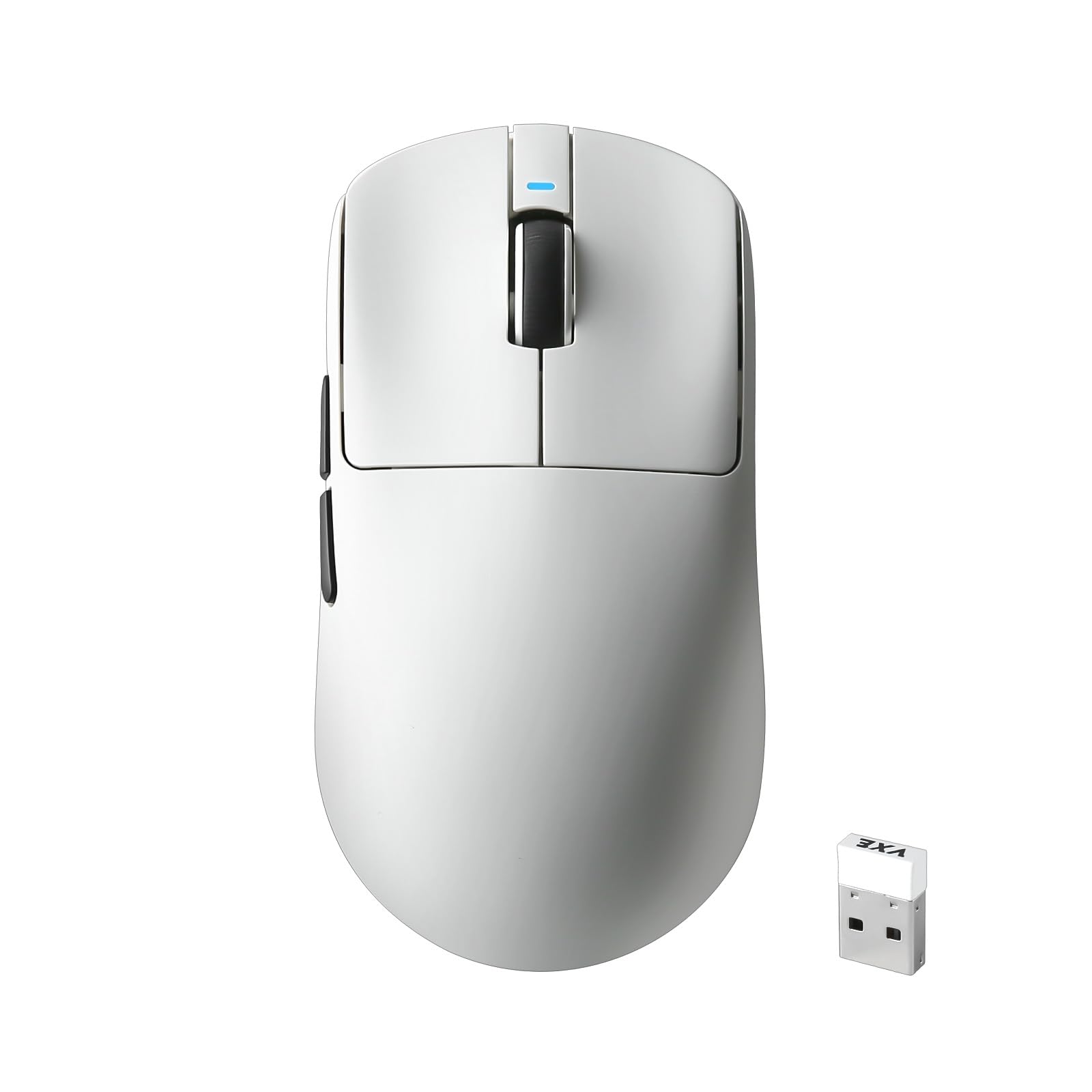 MIKIBY R1 SE+ Wireless Gaming Mouse, 18000 DPI, High-Precision PAW3395SE Sensor,55g Lightweight,Three Connection Modes Mouse, Programmable Ergonomic Mouse Suitable for Laptops/PC/Mac (White)