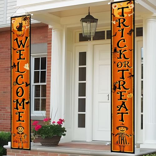 Vintage Halloween Decorations Vintage Halloween Banner Retro Pump...