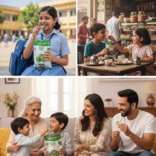 Image of Healthy Master Palak Chips Combo 900g (100g Each) Pack of 9 | Light & Crispy | High Protein Chips | Gluten-Free | No Maida, No Palm Oil | Low-Calorie | Healthy Snacks for Adults & Kids