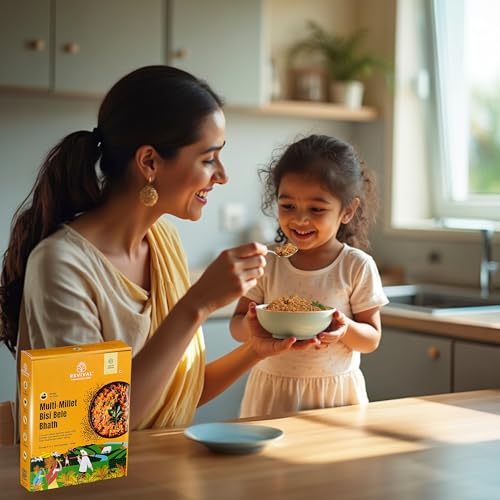 Image of Revival Multi-Millet Bisi Bele Bath Mix - Pack of 2 (200g Each) | Instant South Indian Meal | High Fiber, Vegan & Gluten-Free | No Additives | Healthy, Nutritious & Ready in 15 Minutes