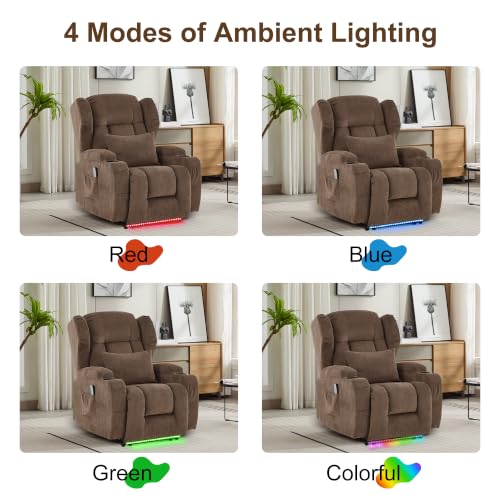 Image of DRMBOOK Power Recliner Chair, Wall Hugger Reclining Sofa
