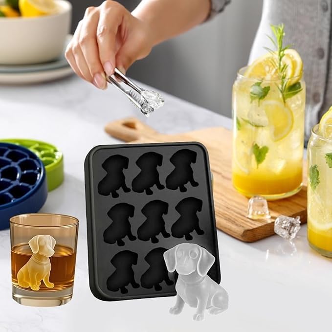 Sohodoo Welpen-EIS am Stiel-Set – Silikon-Eisform for selbstgemachte Hundeleckerlis und Cocktails(B)