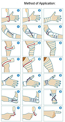 Haftbandage – 12 Rollen x 10 cm x 4,5 m, Erste Hilfe, Sport, Bandagen, COBOX Tierarztverband selbstklebende Bandagen, Nude