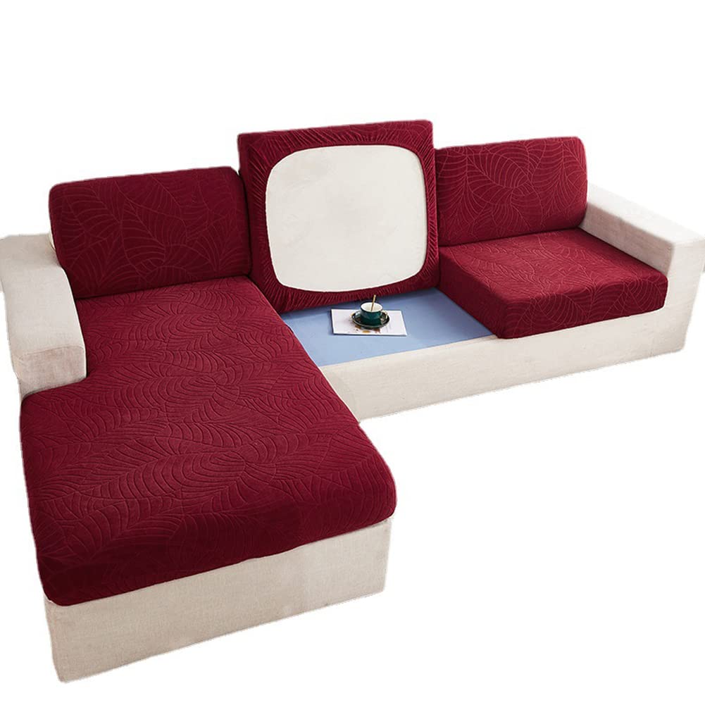 Federa per cuscino elasticizzato per divano, 1, 2, 3, 4 posti, in tessuto jacquard elastico, impermeabile, protezione per poltrona