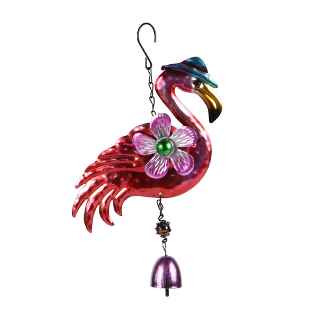 Metal Flamingo Wind chimesr for Indoor Outdoor Hanging Decoration Blue Hat | Home & Garden | Yard, Garden & Outdoor Living | Garden D?©cor | Windmills & Wind Spinners-image-41