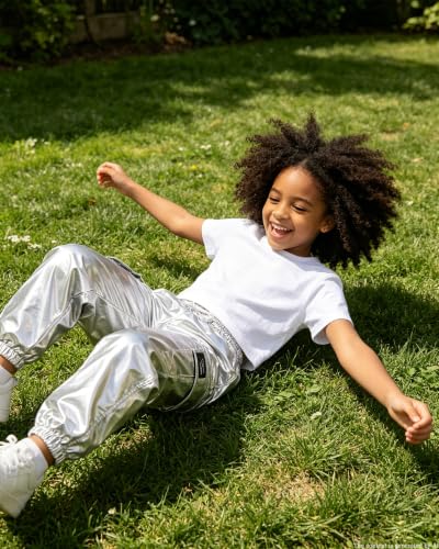 Image of Betusline Girls 2 Piece Summer Outfits,Kids Casual Short Sleeve Crop Top & Cargo Jogger Pants Sets,4T-14Y