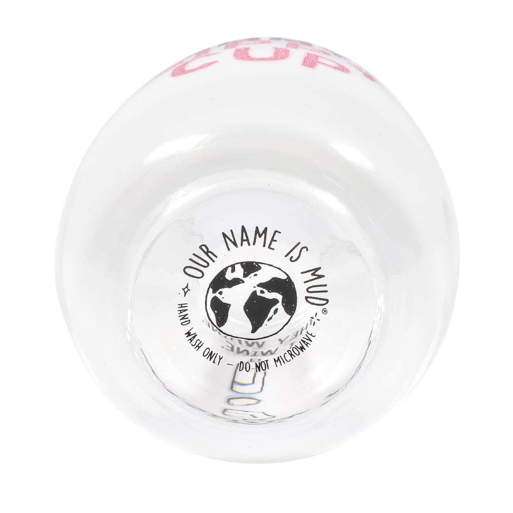 ENESCO Our Name is Mud Mommy's Sippy Cup Copa de Vino sin Tallo, Vidrio, Transparente