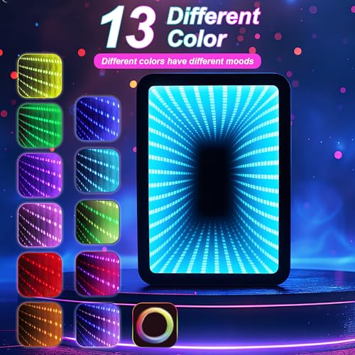 Iceblue 13 Display Modes Dimmable LED Light Mirror Gaming Mini Fridge,4L/6Cans Small Refrigerator LS-4FM-BLACK の商品画像 1