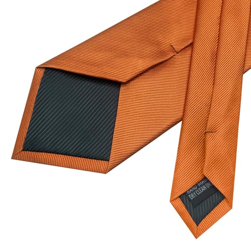 Image of JEMYGINS Formal Necktie Solid Color Tie and Pocket Square with Tie Clip Lapel Pin Sets for Men 4PCS