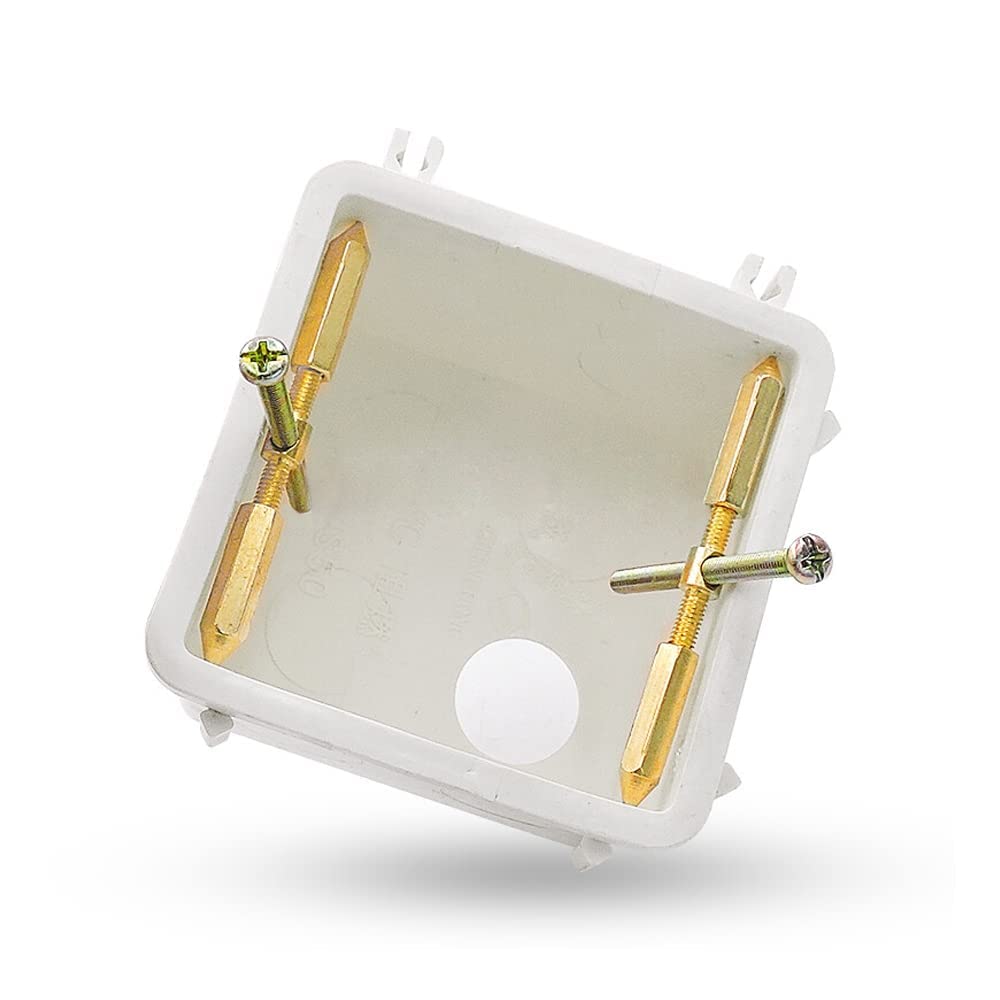 MAKINGTEC 10-Piece Box Screw Support Bar Kit, Model 86 Box Repairer, Switch Socket Box Screw Support Bar, Wall Mount Switch Box Repair Electrical Accessory Tool (Gold)