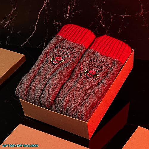 Stranger Things Fluffy Socks for Men Teenagers Soft Warm Slipper Socks with Non Slip Grip Pads One Size Gifts for Men2