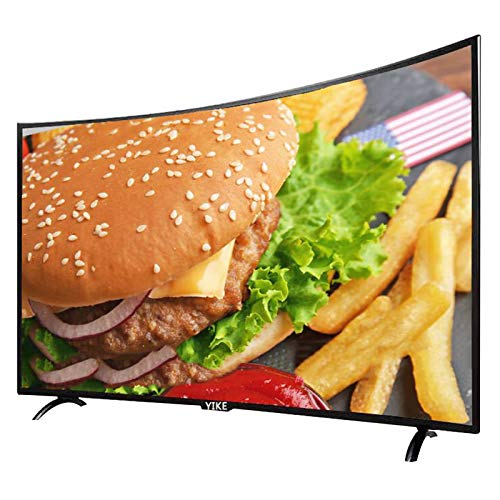 Home appliances Televisor Curvo 4K FHD de 32 Pulgadas, Televisor de Red Inteligente LED Ultrafino con WiFi, Pantalla de visualizacin de Vidrio Templado de Seguridad, Interfaz de TV enriquecida