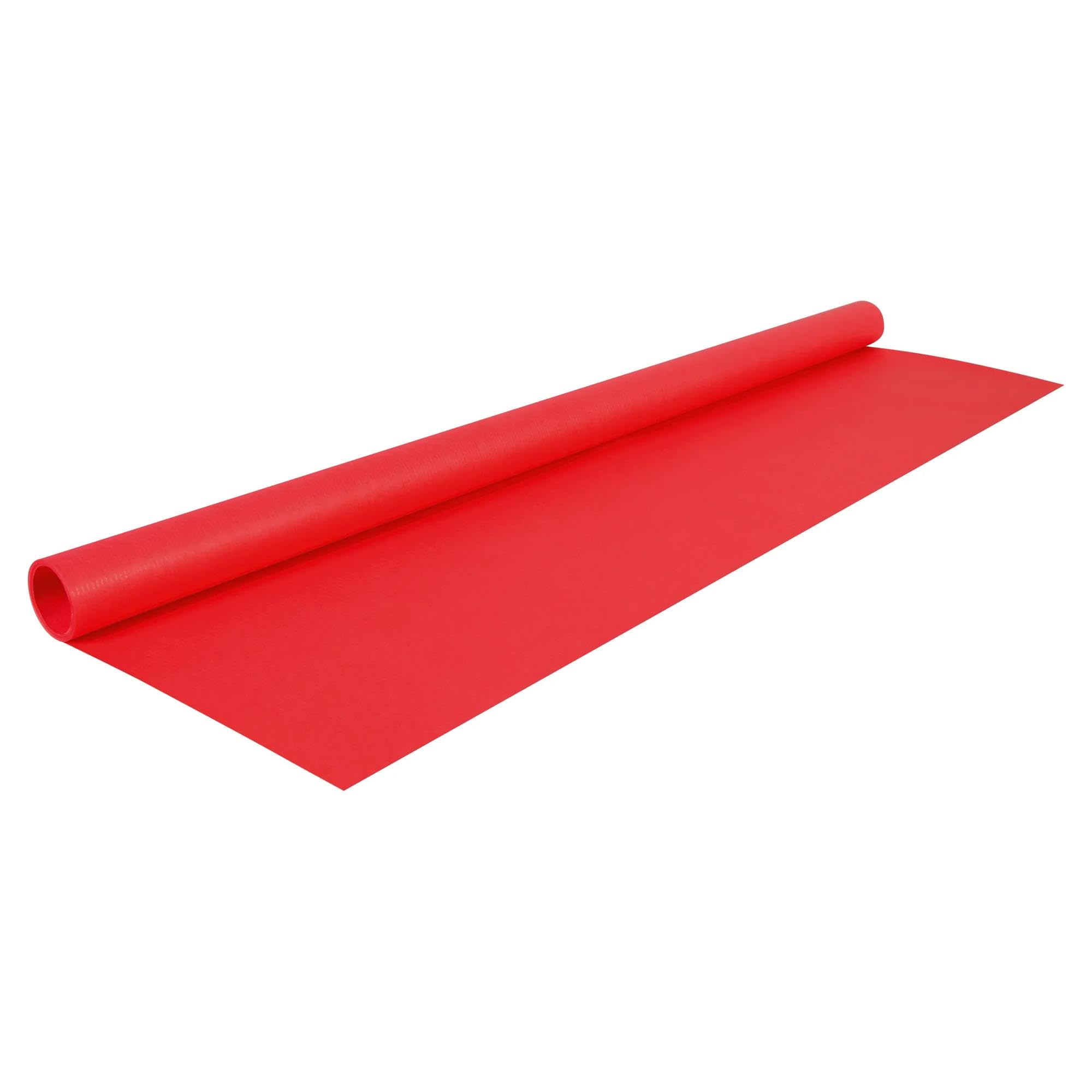Clairefontaine 95706C - A Roll of Recycled Coloured Kraft - Dimensions: 3x0,70m - Recycled kraft 65g - Colour: Red - Gift Wrapping, Crafts, DIY, Gift Crafts — image 1
