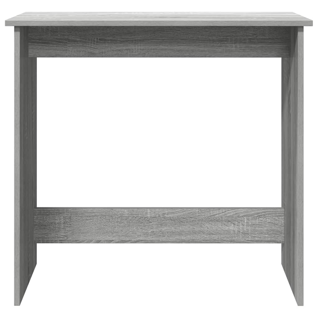 Escritorio gris Sonoma 80 x 40 x 75 cm, material de madera, diseño moderno con amplia superficie de trabajo para casa, oficina, dormitorio, salón y oficina