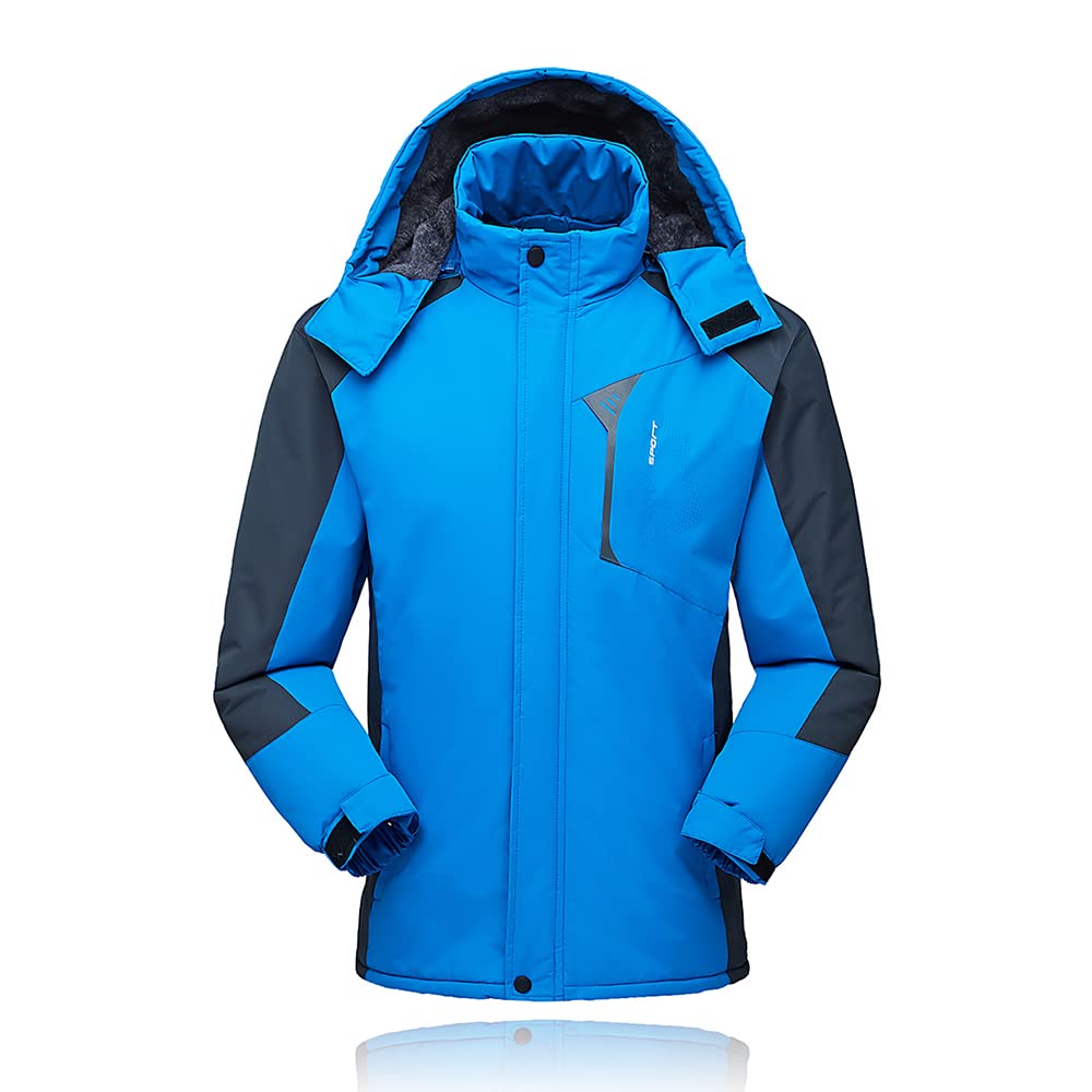 Men's Ja et Winter Waterproof Coat Outdoor Windproof Fleece Ski Ja et for Hiking Running Skiing Sport-image-37