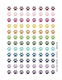 Monthly Planner Stickers Paw Print Stickers Planner Labels Erin Condren Planner Happy Planner