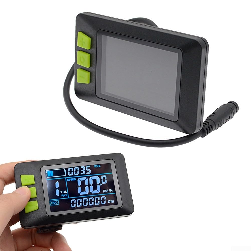Display LCD per bici elettrica, schermo a colori, misuratore di velocità, dati intelligenti con pannello di controllo USB per bici elettriche