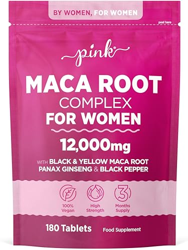 PINK Maca Root Capsules 12,000mg