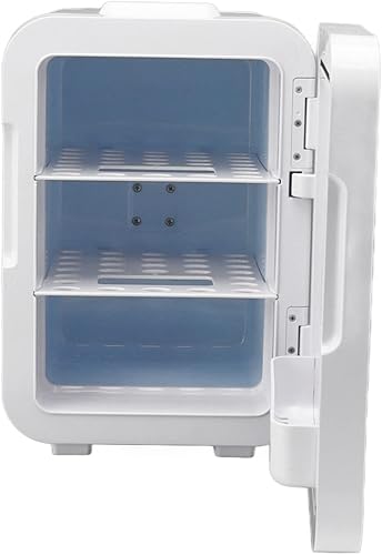 CHICIRIS Refrigerador de belleza portátil, mini refrigerador regulable para el cuidado de la piel, enfriador de puerta con espejo, portátil para