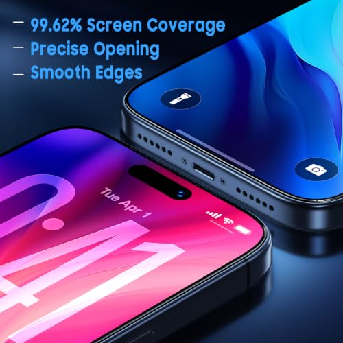 Image of Uyiton for iPhone 17 Pro Matte Screen Protector - 2 Pack | Anti‑Glare & Anti‑Fingerprint, Fingerprint Unlocking, 9H+ Hardness, Shatterproof, Full Coverage, Bubble‑Free Easy Install