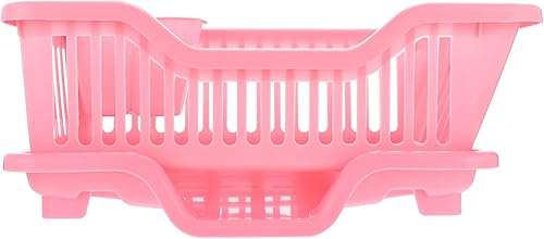 Abaodam Estante de cocina Colador de platos de metal Escurridor de platos Escurridor de platos Escurridor de platos de acero inoxidable Estante de