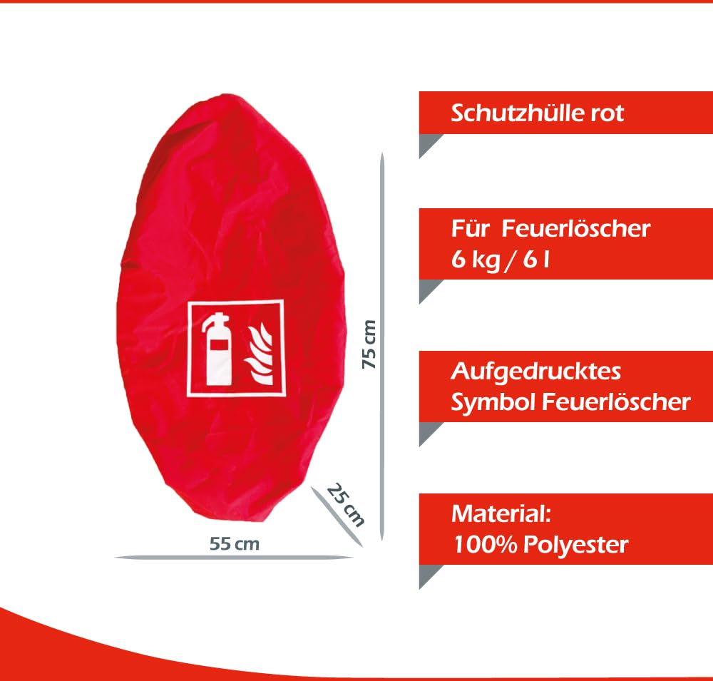 6L Schaumlöscher 27A | 183B mit Gitterschutzhaube mit Prüfnachweis und Manometer