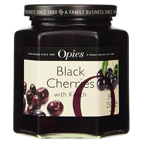 Opies Cerises noires en Kirsch, 390 g