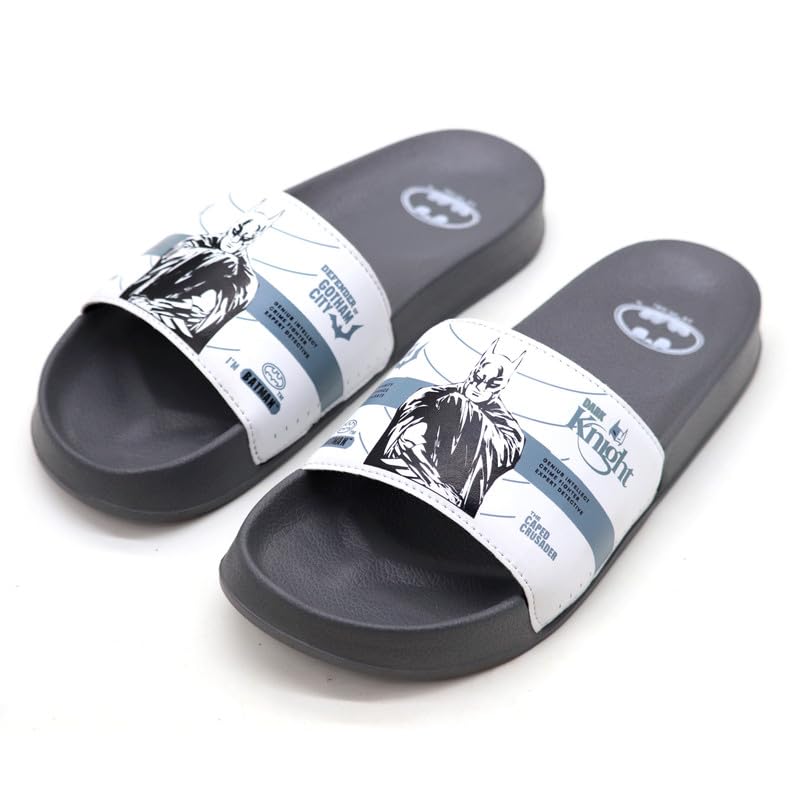 Image of SVAAR Authentic Batman Gotham City Men's Ultra Soft Sliders /Slippers for Men with Soft Cushion | Everyday Flip Flops for Gents /Boys