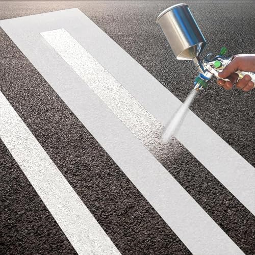 4 x 92 Inch Parking Lot Line Stencil,Foldable Reusable Silicone Template for Painting Parking Spaces Pavement Straight Striping Paint on Asphalt Concrete