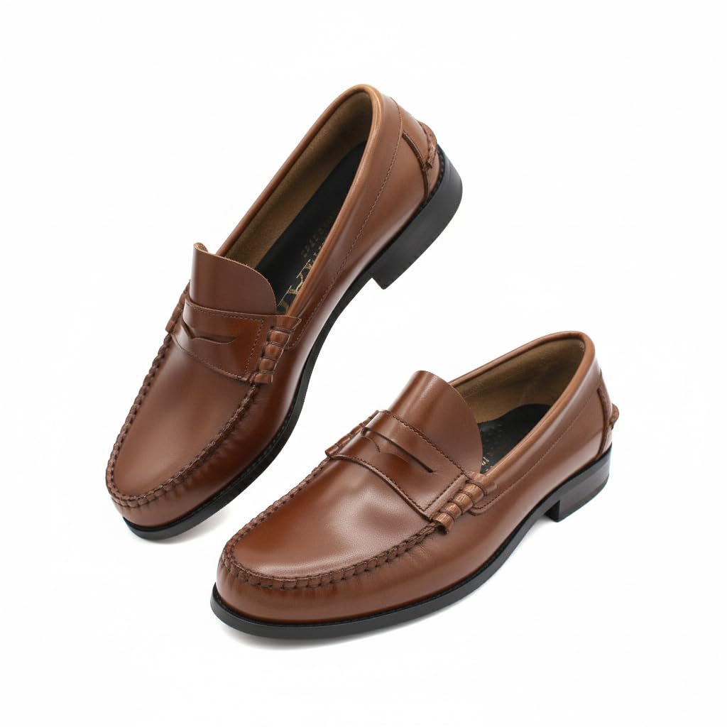 Zerimar Zapatos Castellanos Hombre | Mocasin Antifaz Piel Lisa | Zapatos de Vestir Hombre Fabricados en España