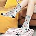KLL Americana Star Scatter Fashion men crew socks running lightweight wicking mid crew socks (2-Pair)